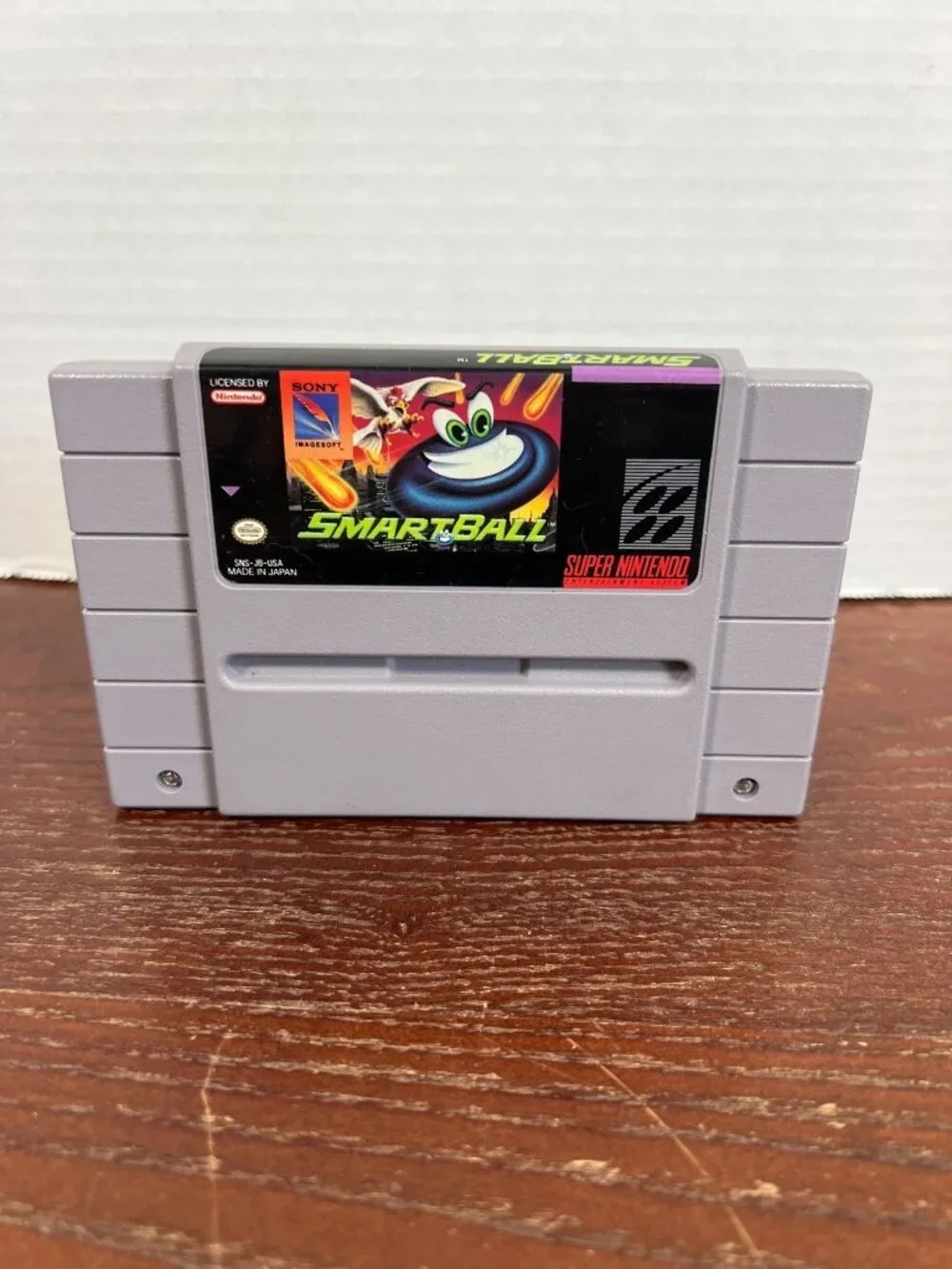 Smart Ball Super Nintendo SNES Game Cartridge 1991 Made In Japan Tested